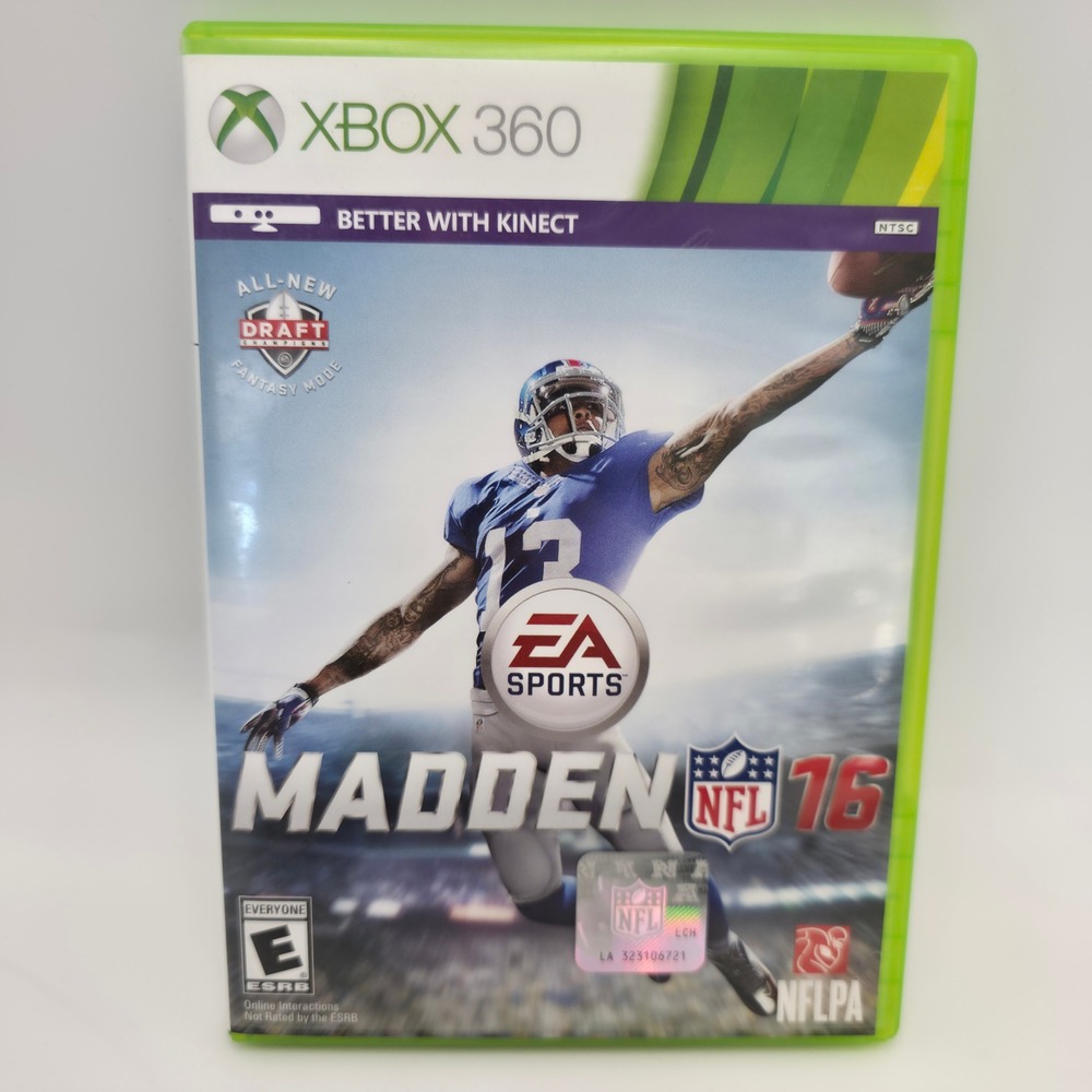 EA Sports Madden NFL 16 Xbox 360 One Size Green Excellent Sports Football Game